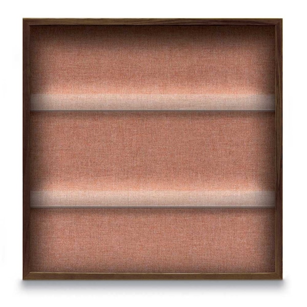 Outdoor Enclosed Combo Board, 48"x36", Satin Frame/Grey & Cork
